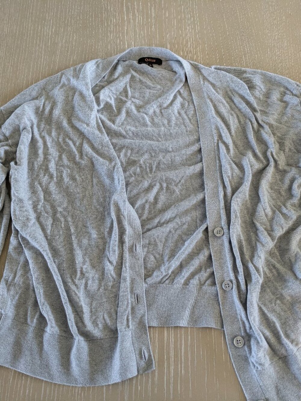 Quince Lightweight Cotton Cashmere Cardigan - size XL